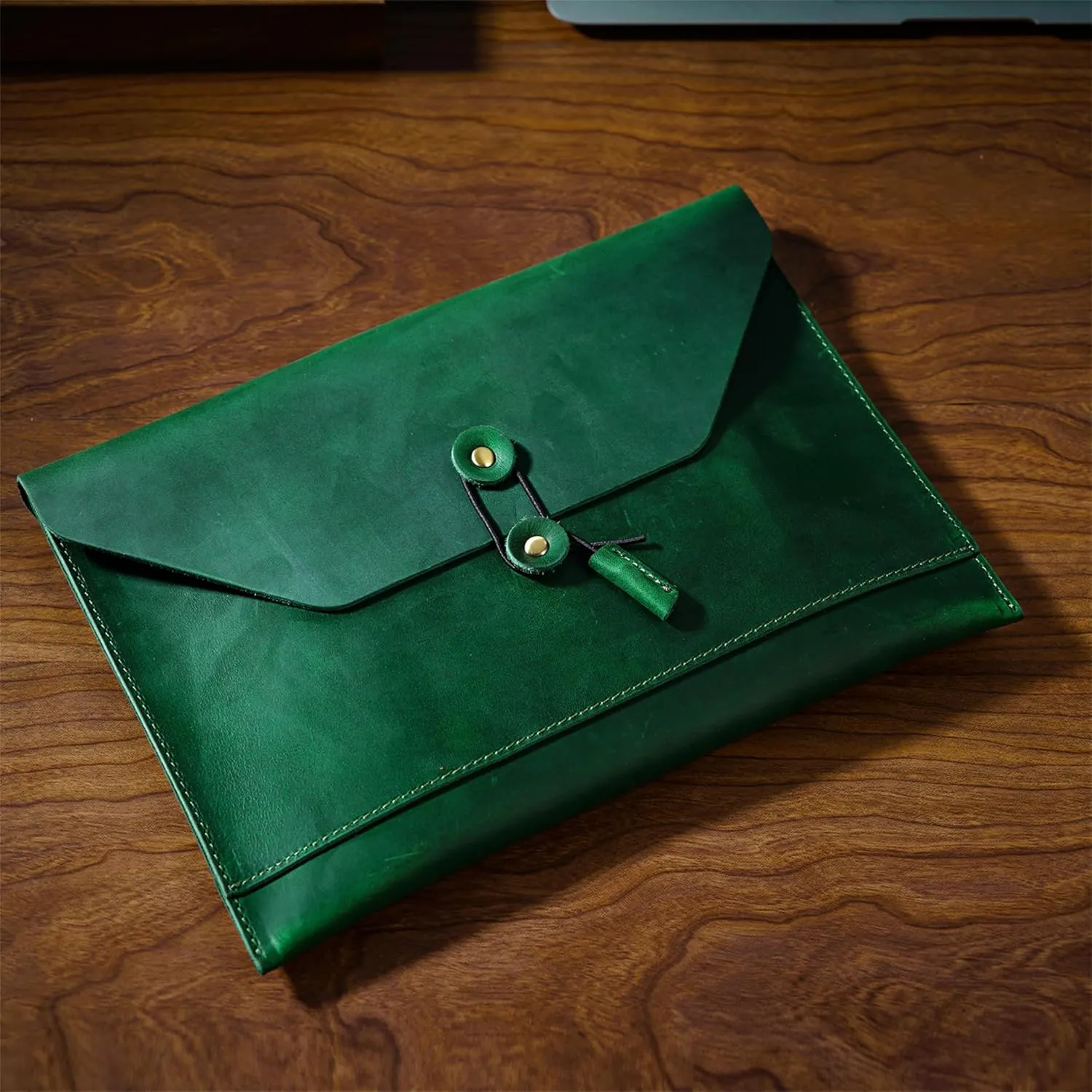 -Slim Portfolio Handmade from Full Grain Leather - Notebook Holder