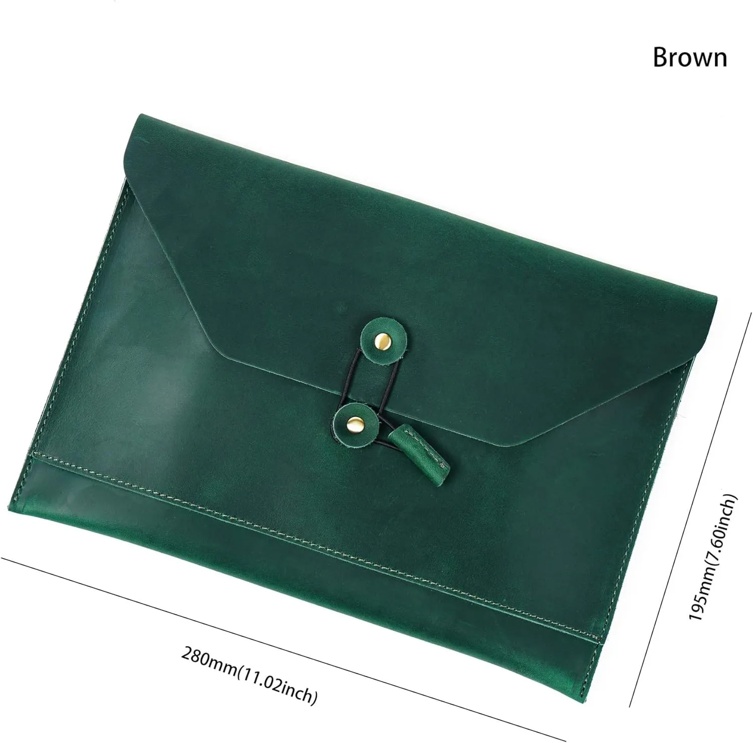 -Slim Portfolio Handmade from Full Grain Leather - Notebook Holder