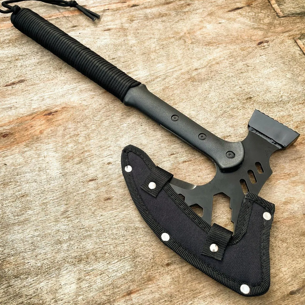 18" CAMPING TOMAHAWK THROWING AXE BATTLE Hatchet