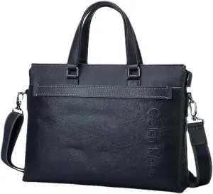 2022 Fashion Men Cowskin Genuine soft Leather Bags Male Business Cowhide Designer Handbag Crossbody Bag black Computer package