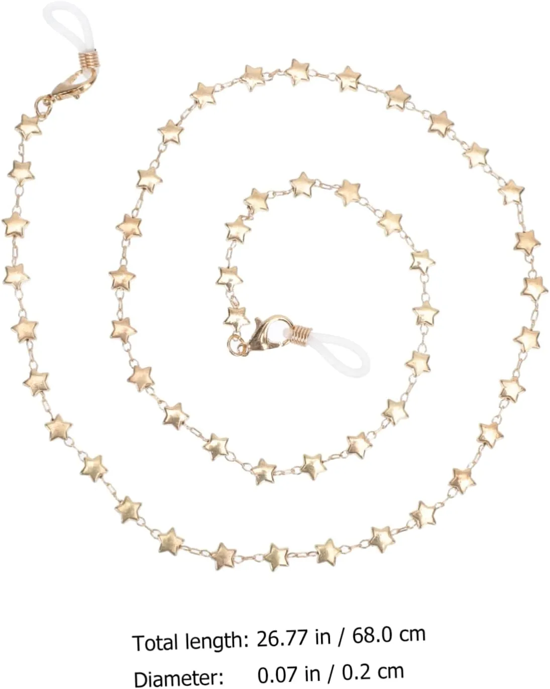 2pcs Hanging Chain Western Style Alloy Miss