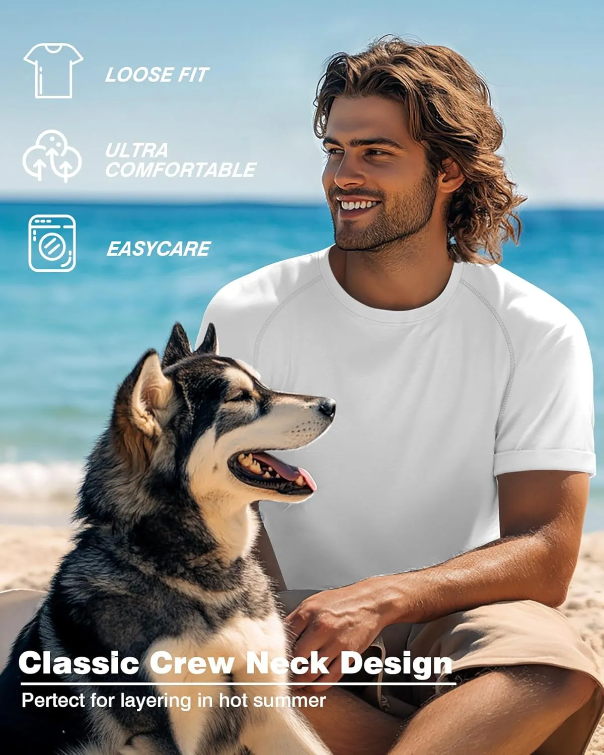 3 Pack Men's Big and Tall T-Shirts Cotton Workout Raglan Short Sleeve Shirts Casual Athletic Tee Basic Summer Tops