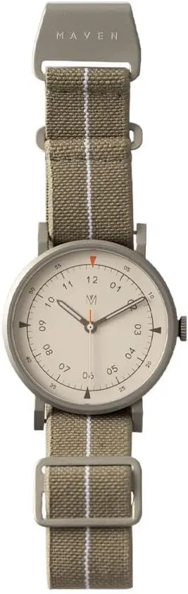 40mm Unisexs Swiss Movement with Parachute Strap and Sapphire Crystal Glass Watches