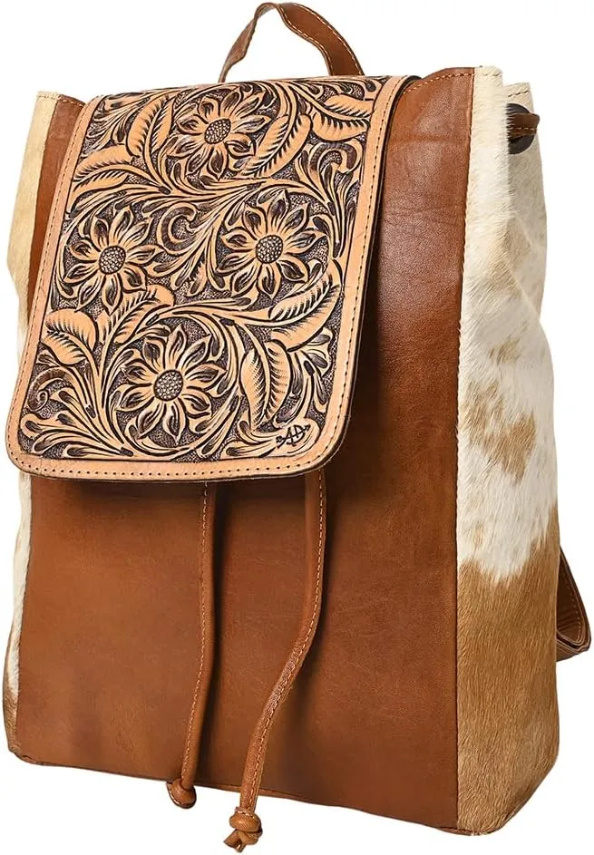 American Darling Backpack Hair On Genuine Leather Western Women Bag | Backpack for Women | Laptop Backpack | Backpack for School | Backpack Purse | Travel Backpack