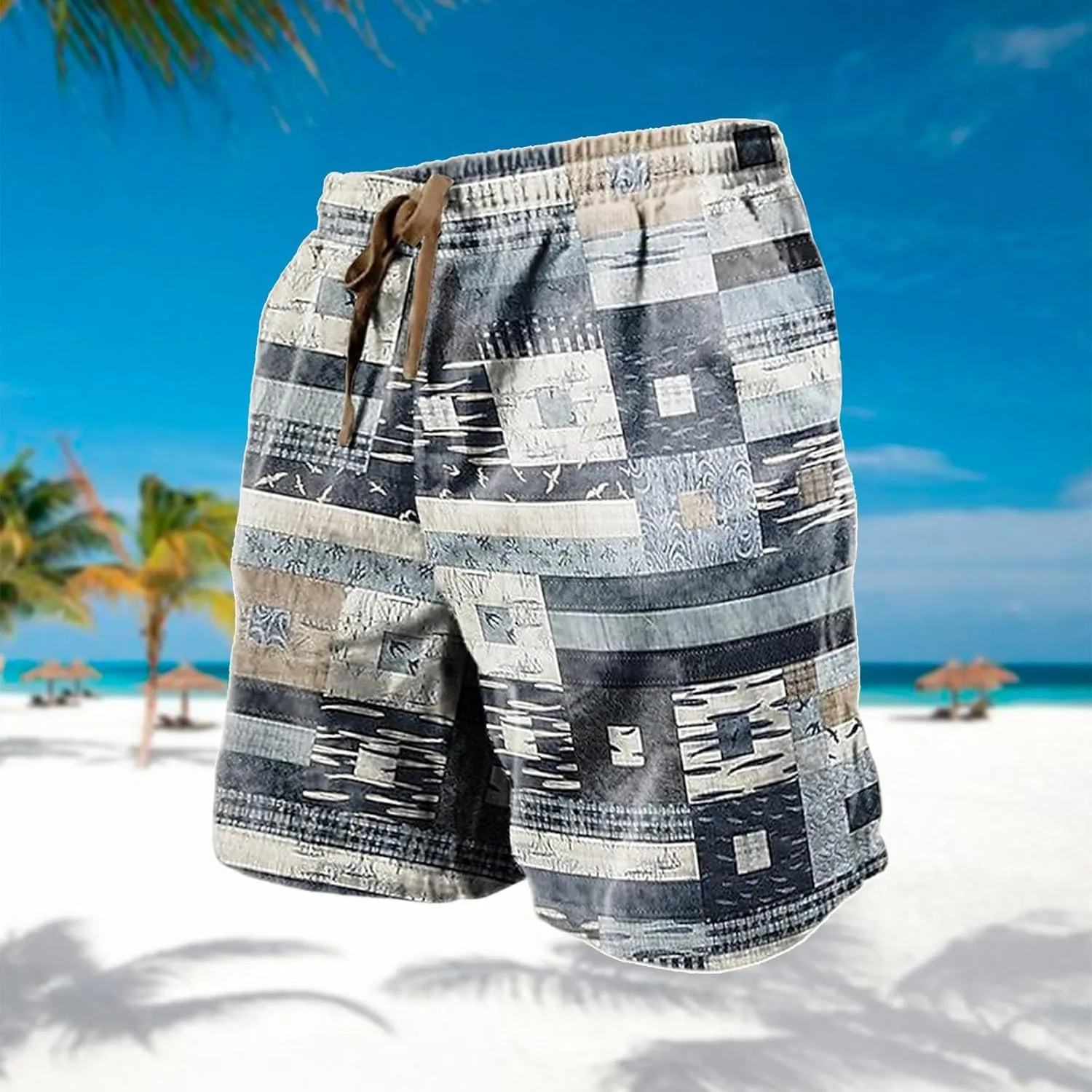Athletic Shorts for Men Loose Waist with Pockets Waist Elastic Casual Drawstring Men's Pants Workout Shorts Men