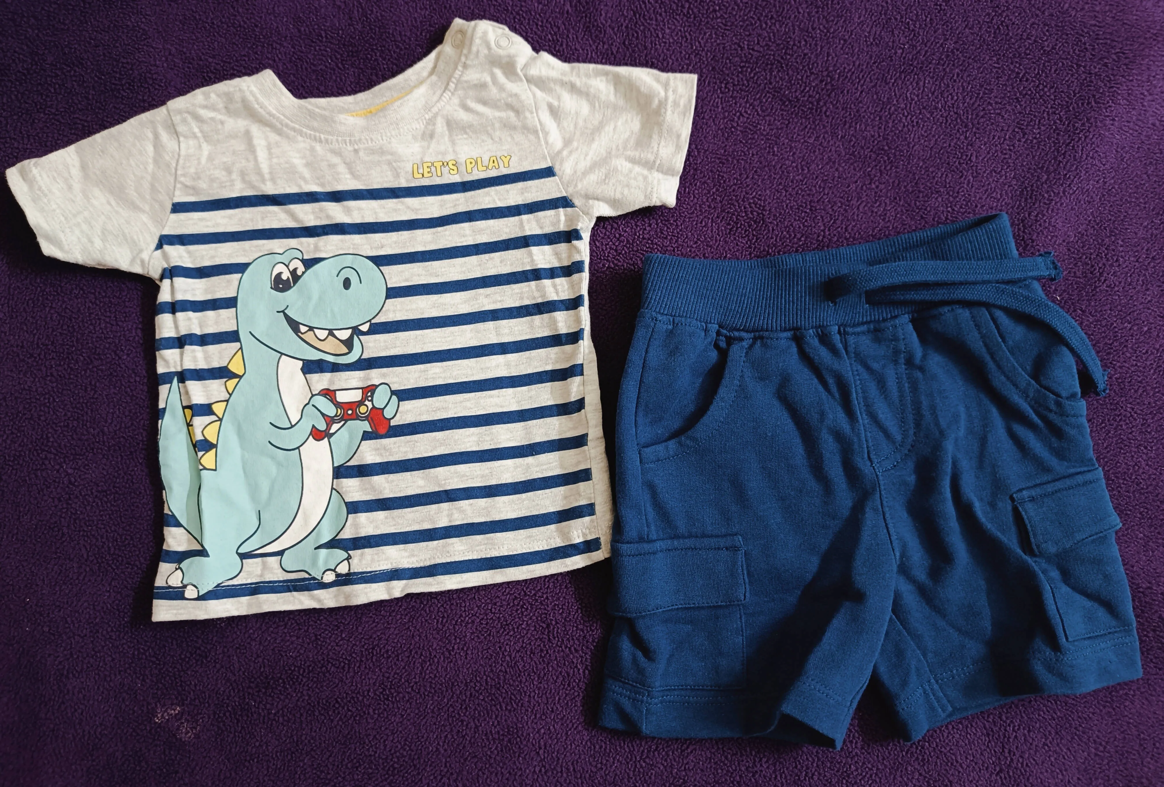 BABYHUG half sleeves knit T-shirt and Shorts set