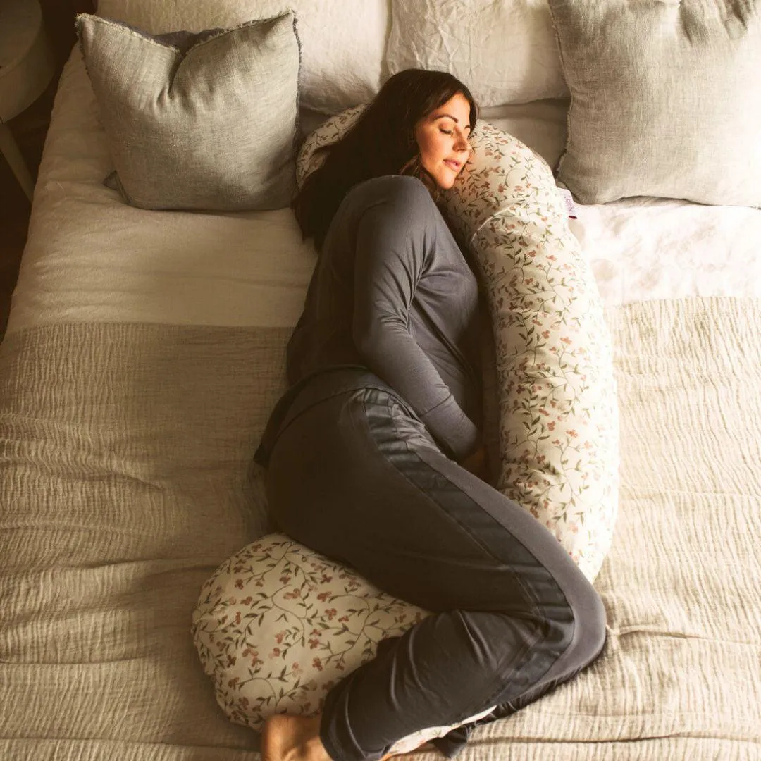 BellaMoon 3-In-1 Pregnancy Pillow - Field of Blossoms