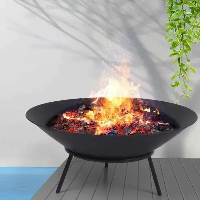 Black Steel Fire Pit