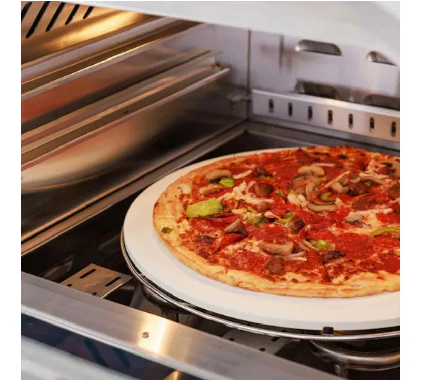 Blaze 26-Inch Countertop Propane Outdoor Pizza Oven W/ Rotisserie & Countertop Sleeve