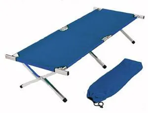 Blue Aluminum Folding Cot