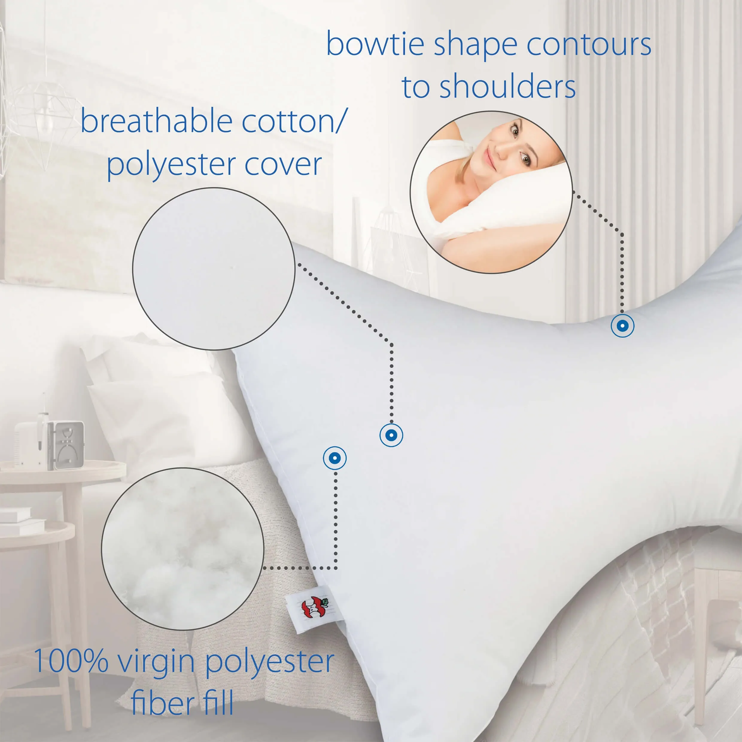Bowtie Cervical Support Pillow