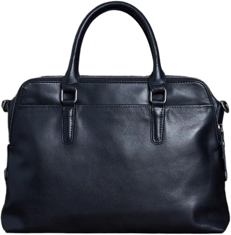 Business Men's Briefcase Casual Tote Shoulder Bag Main Pocket for 14" Laptop