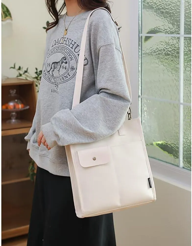 Canvas Tote Handbag for Women Casual Shoulder Bag Designer Top Handle Satchel Crossbody Handbag for Travel Work