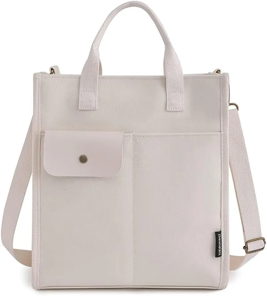 Canvas Tote Handbag for Women Casual Shoulder Bag Designer Top Handle Satchel Crossbody Handbag for Travel Work