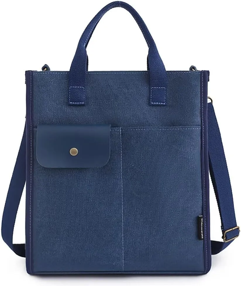 Canvas Tote Handbag for Women Casual Shoulder Bag Designer Top Handle Satchel Crossbody Handbag for Travel Work