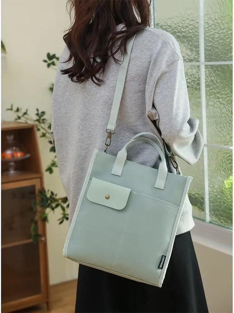 Canvas Tote Handbag for Women Casual Shoulder Bag Designer Top Handle Satchel Crossbody Handbag for Travel Work