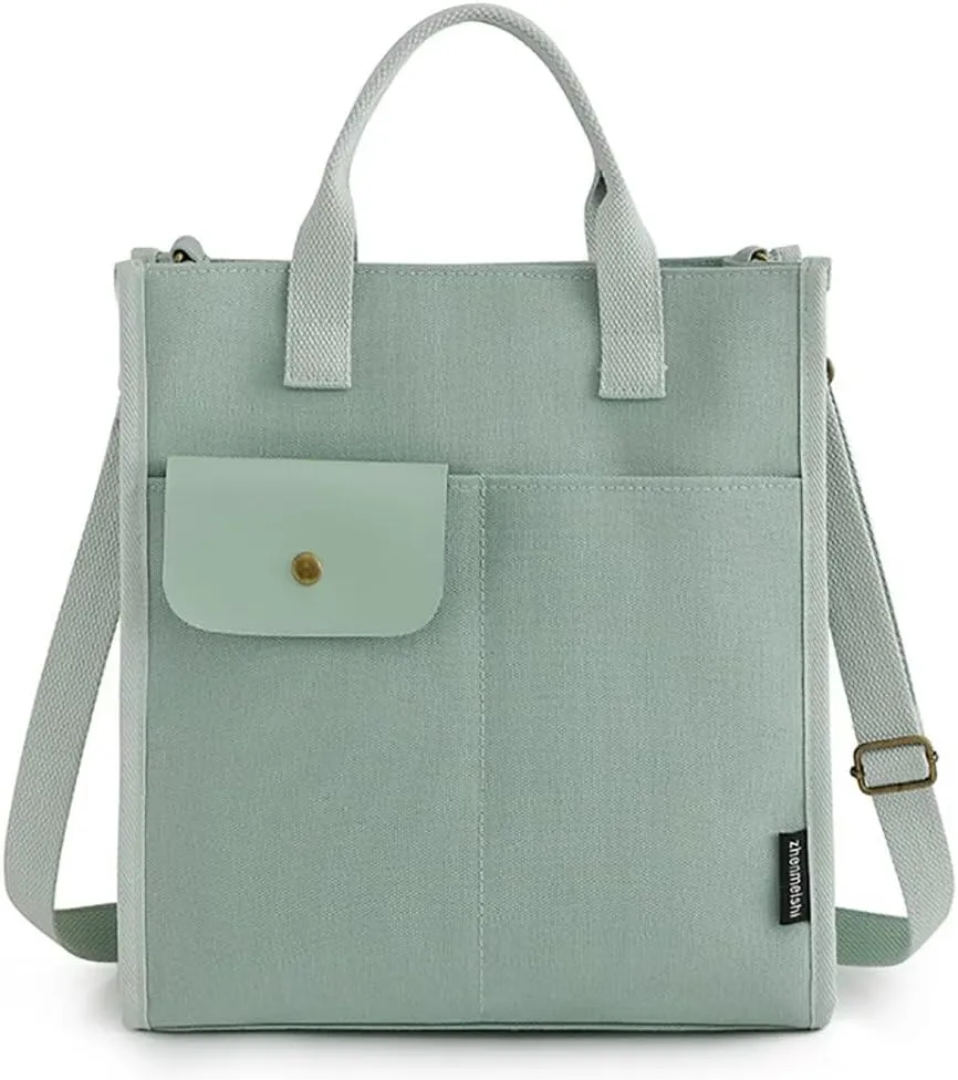Canvas Tote Handbag for Women Casual Shoulder Bag Designer Top Handle Satchel Crossbody Handbag for Travel Work