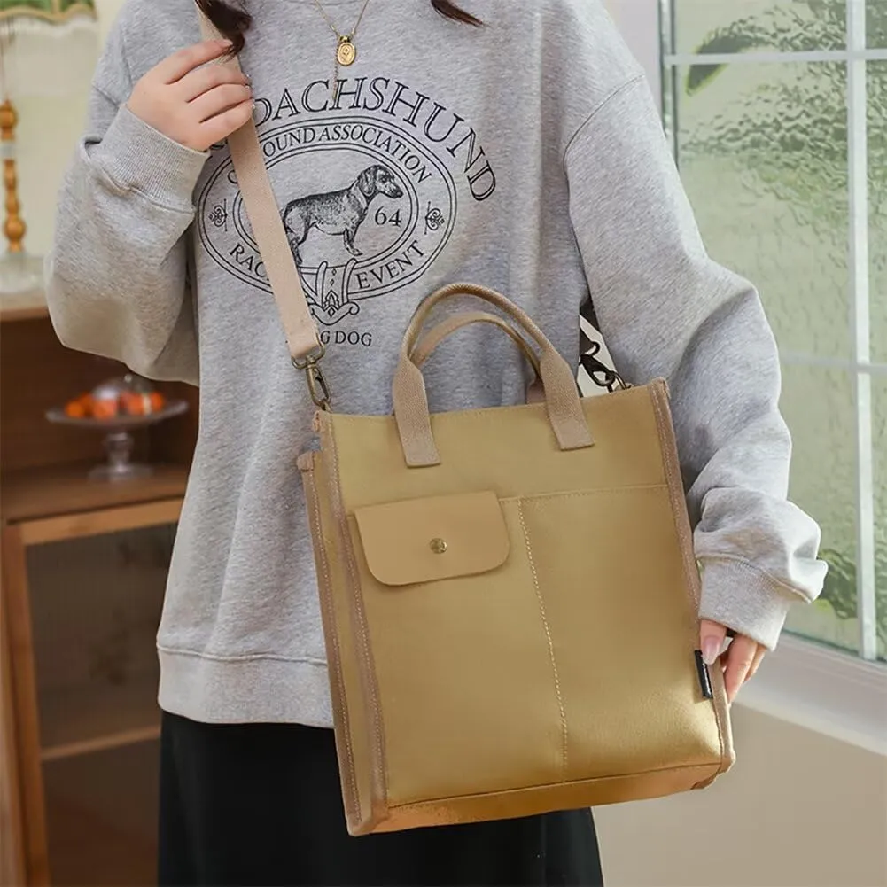 Canvas Tote Handbag for Women Casual Shoulder Bag Designer Top Handle Satchel Crossbody Handbag for Travel Work