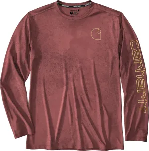 Carhartt Men's Force Sun Defender Lightweight Long-Sleeve Print T-Shirt