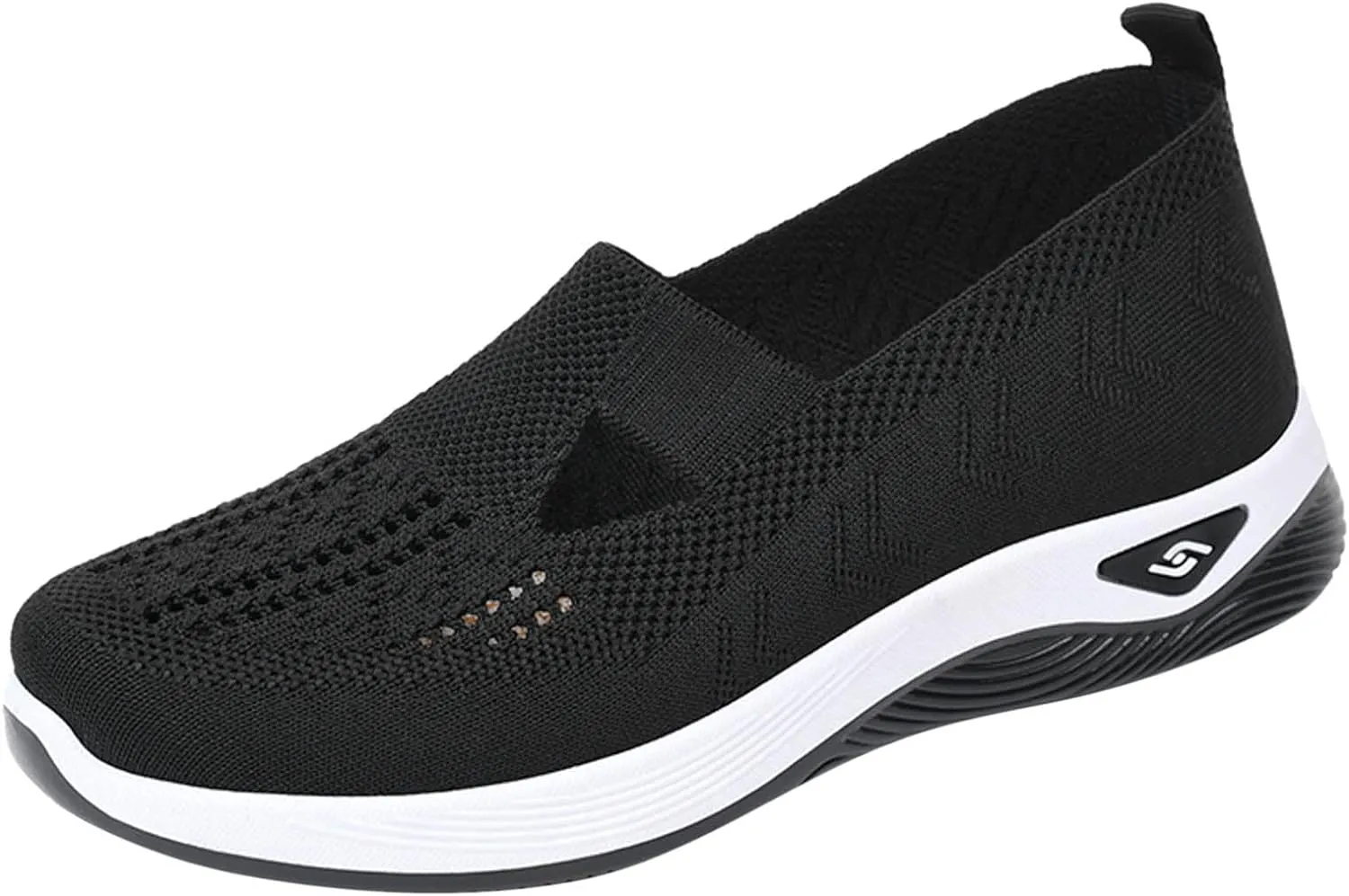 Cathalem Walking Shoes for Women, Women's Woven Orthopedic Breathable Soft Sole Shoes Outdoor Fashion Sneakers