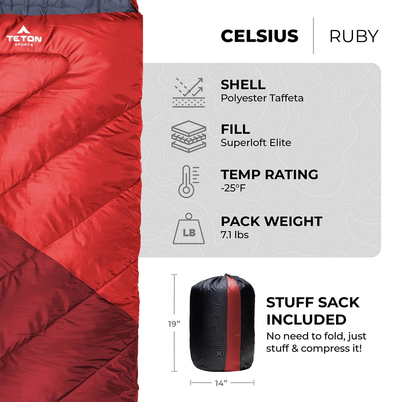Celsius -25°F Sleeping Bag