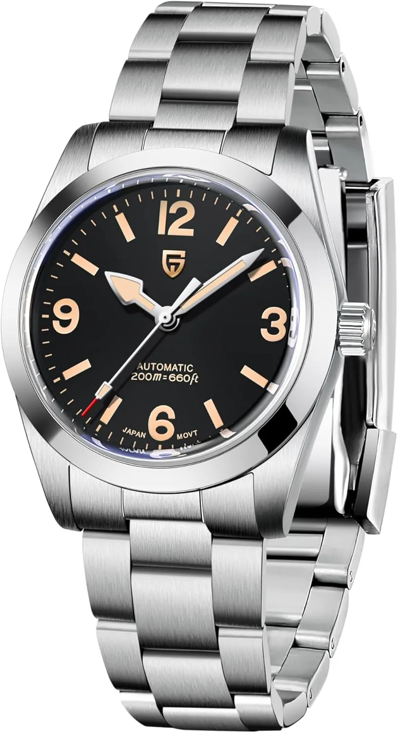 CEYADG Pagani Design Automatic Watches for Men and Women, 36mm Stainless Steel Mens Wristwatch, Sapphire Mechanical Watches, NH35A Movement