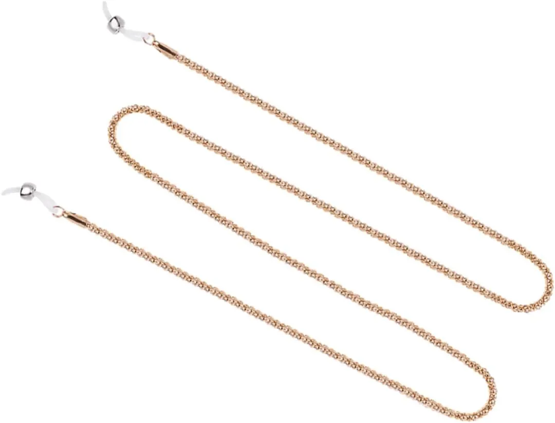 Chain Corn Texture Sports Eyeglass Strap Durable Metal Cord Fashionable Retainer Accessory