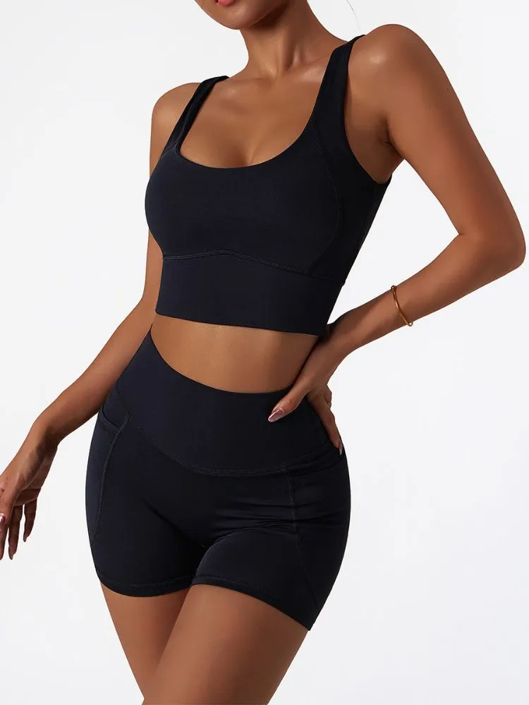 ContourCraft High-Waist Yoga Shorts