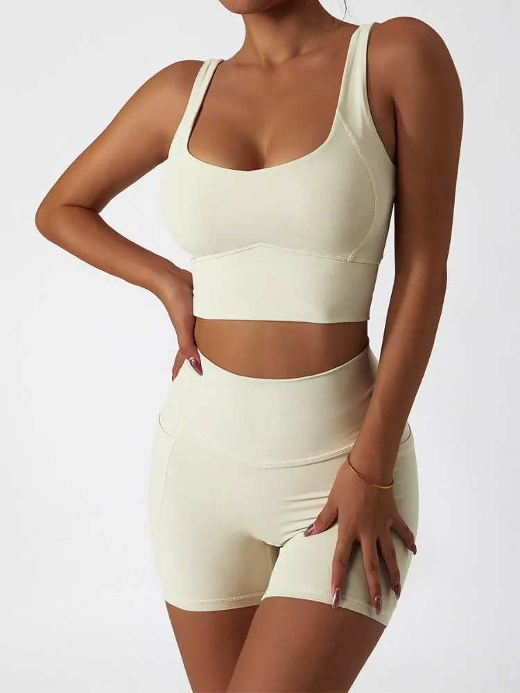 ContourCraft High-Waist Yoga Shorts
