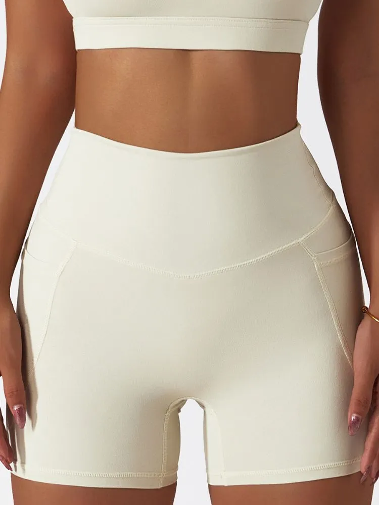 ContourCraft High-Waist Yoga Shorts