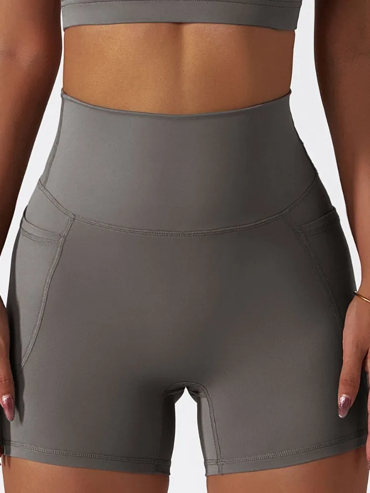 ContourCraft High-Waist Yoga Shorts