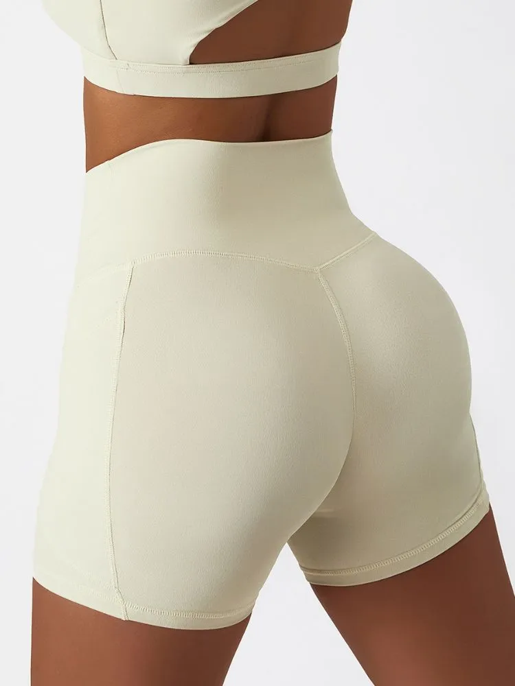 ContourCraft High-Waist Yoga Shorts