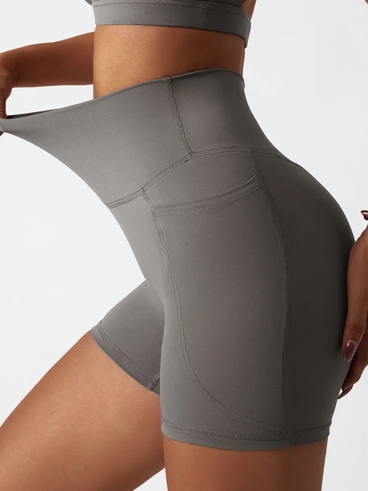 ContourCraft High-Waist Yoga Shorts