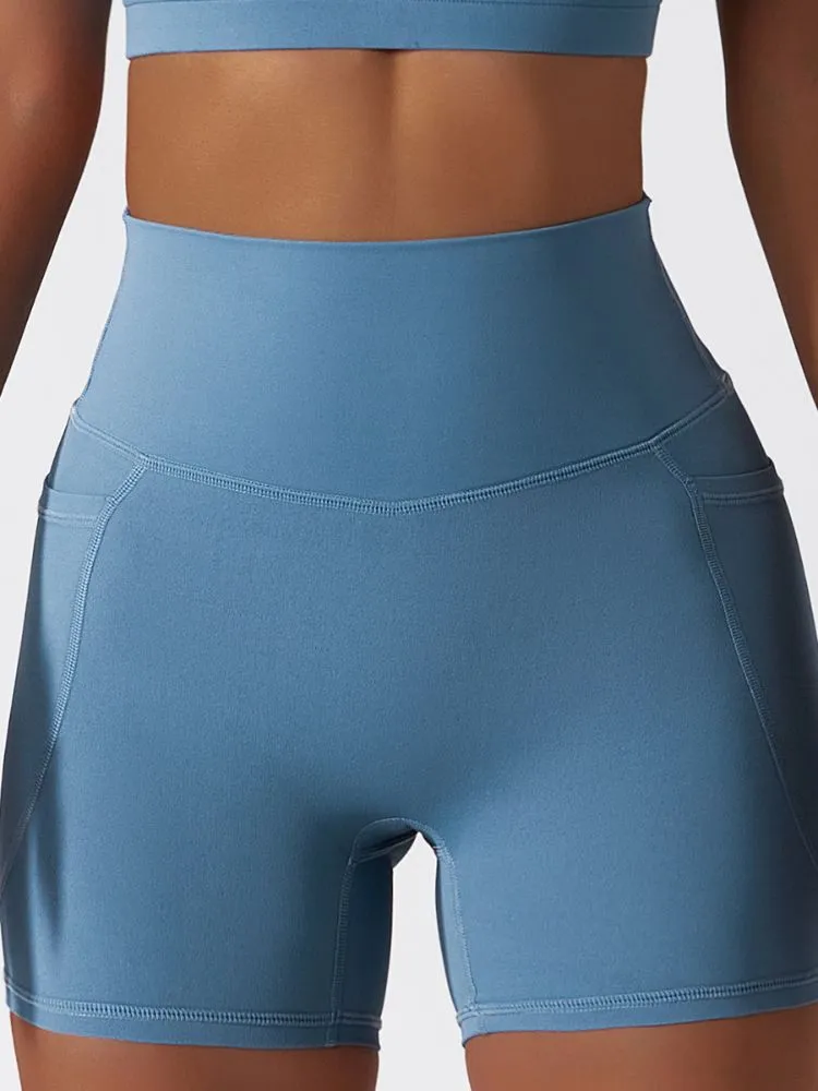 ContourCraft High-Waist Yoga Shorts