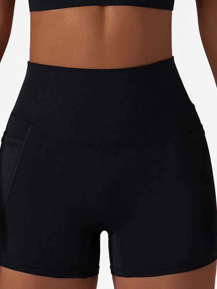 ContourCraft High-Waist Yoga Shorts