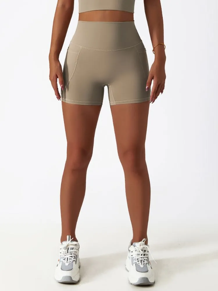 ContourCraft High-Waist Yoga Shorts