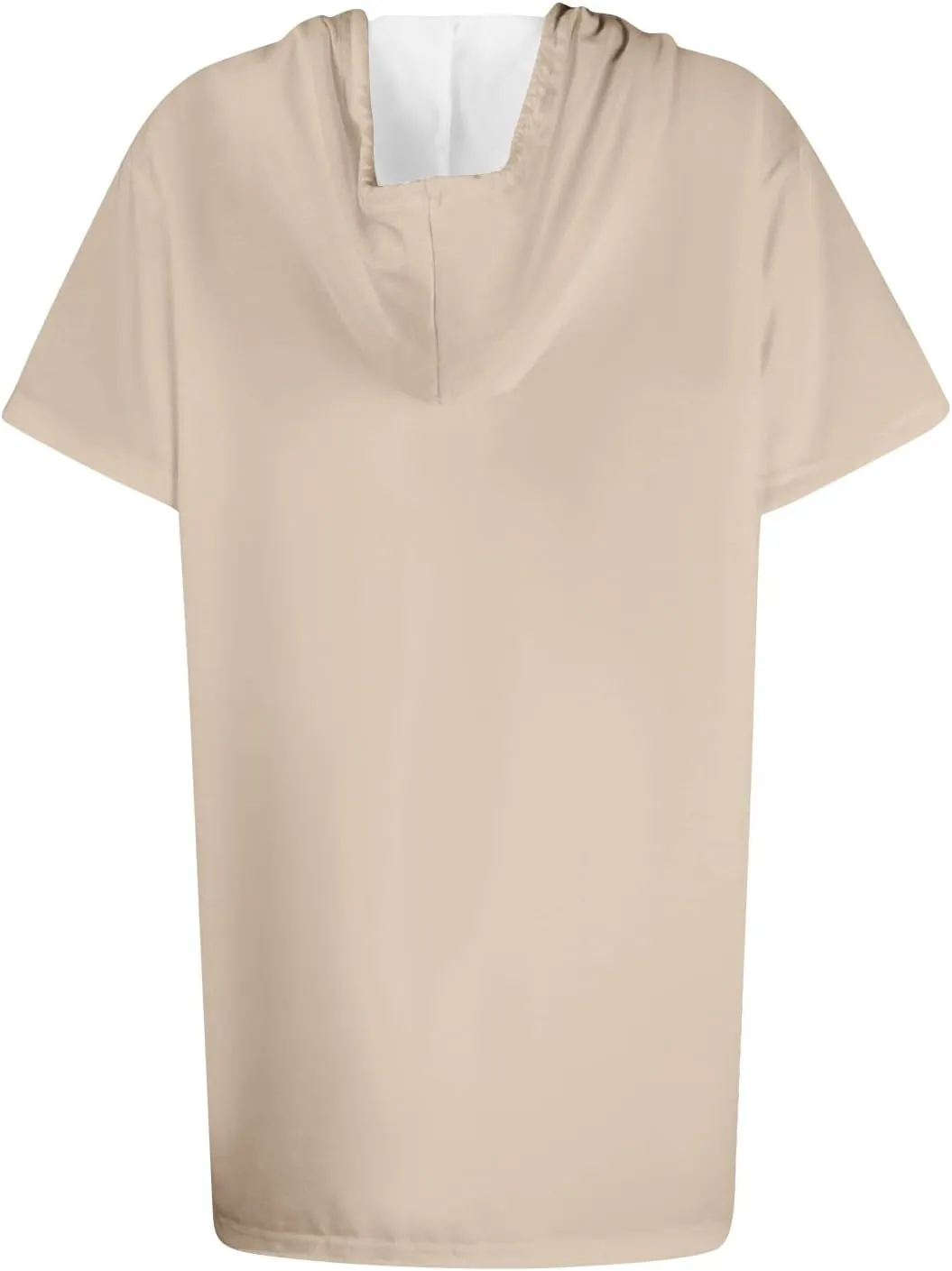 COTECRAM Womens Summer Oversized Hoodies Short Sleeve Casual Shirts Fashion Tunic Tops Lightweight Pullover with Pockets