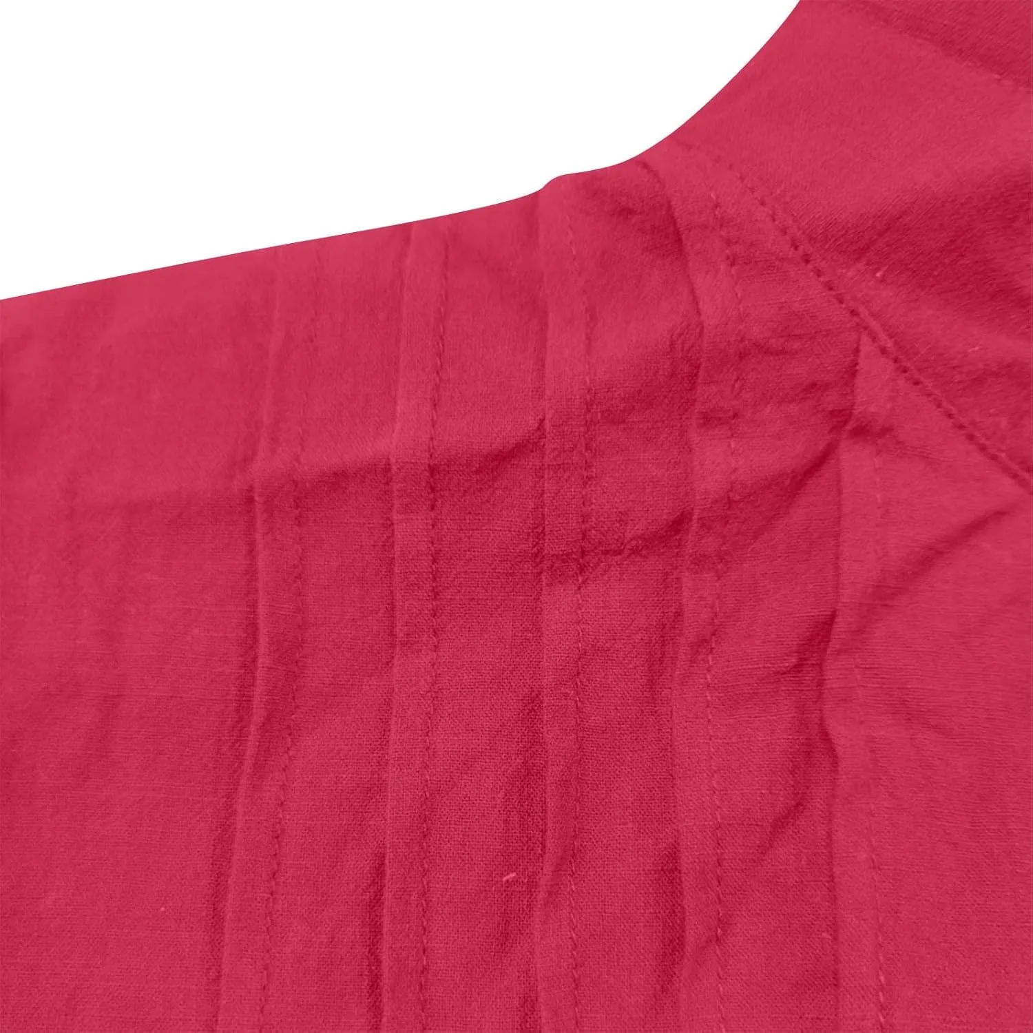 Cotton Linen Shirts for Women Summer Long Sleeve Button Down Shirt Pleated Front Gauze Tops Loose Casual Blouses