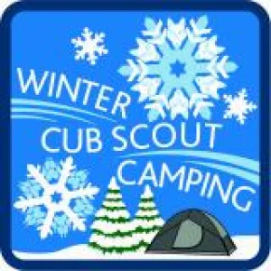 CREST - WINTER CUB SCOUT CAMPING (BLUE)