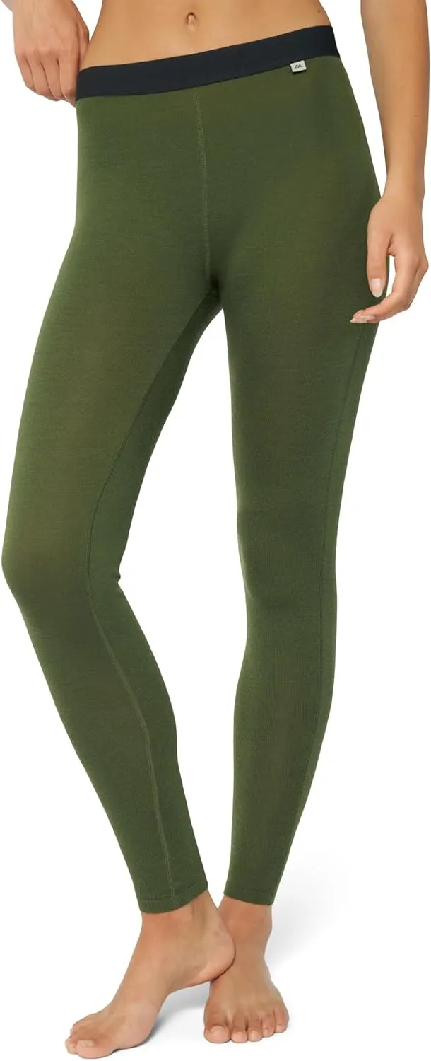 DANISH ENDURANCE Merino Wool Leggings Women, Women's Thermal Underwear Bottom, Base Layer Womens Leggings for Winter