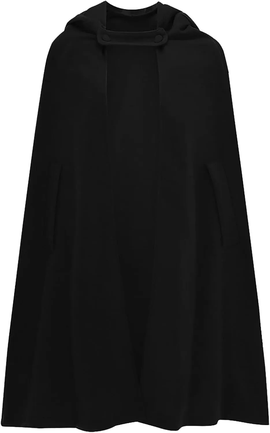 DASAYO Women Oversize Long Cloak Hooded Cardigan Open Front Cape Mantle Trench Coats Shawl Cape Windproof Walker Coat Winter