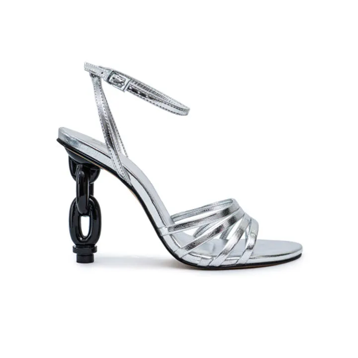 Dramatic Mule with Chain Heels BWR 088