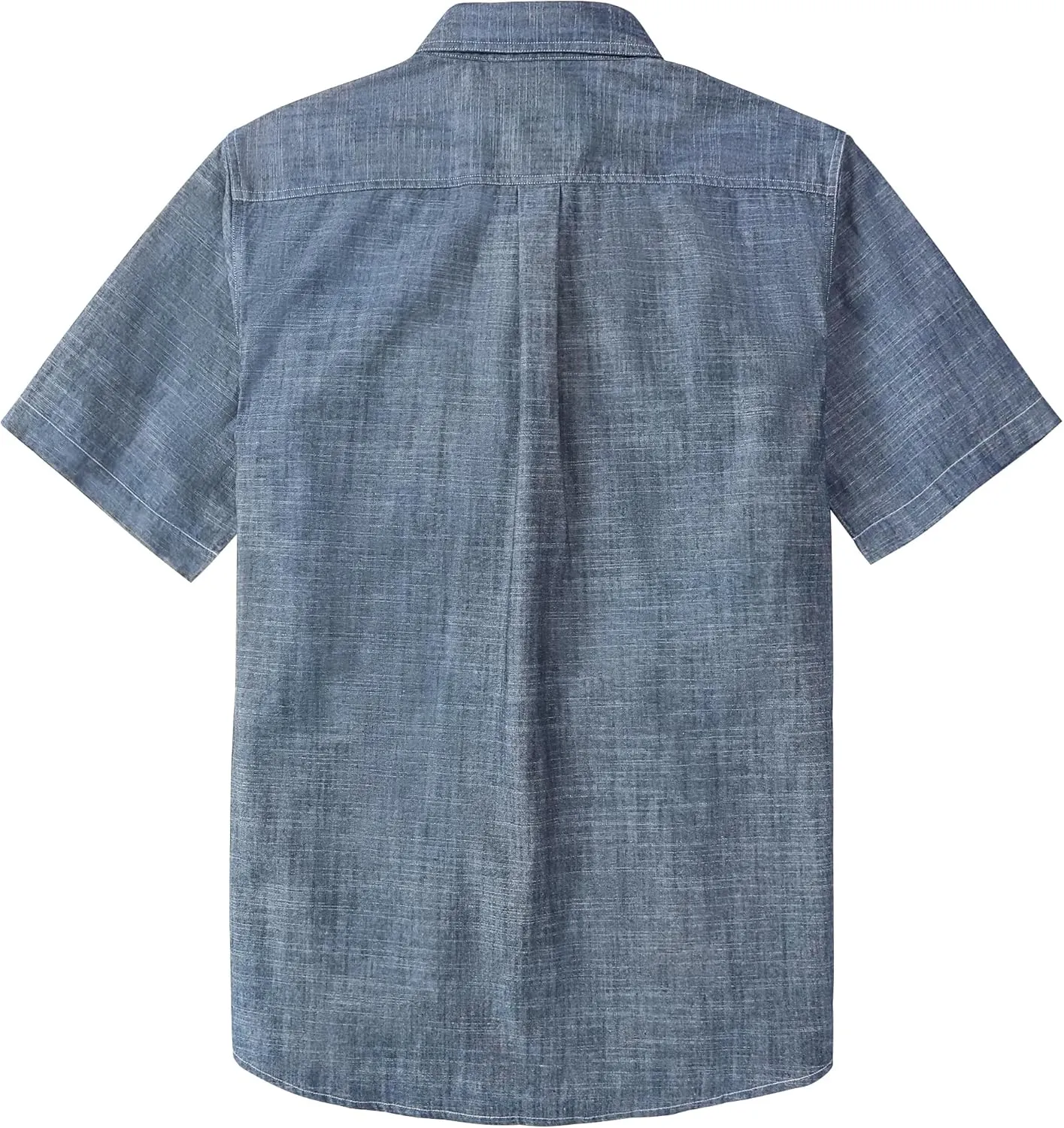Dubinik Mens Short Sleeve Button Down Casual Cotton Regular Fit Lightweight Pocket Chambray Mens Button Down Short Sleeve