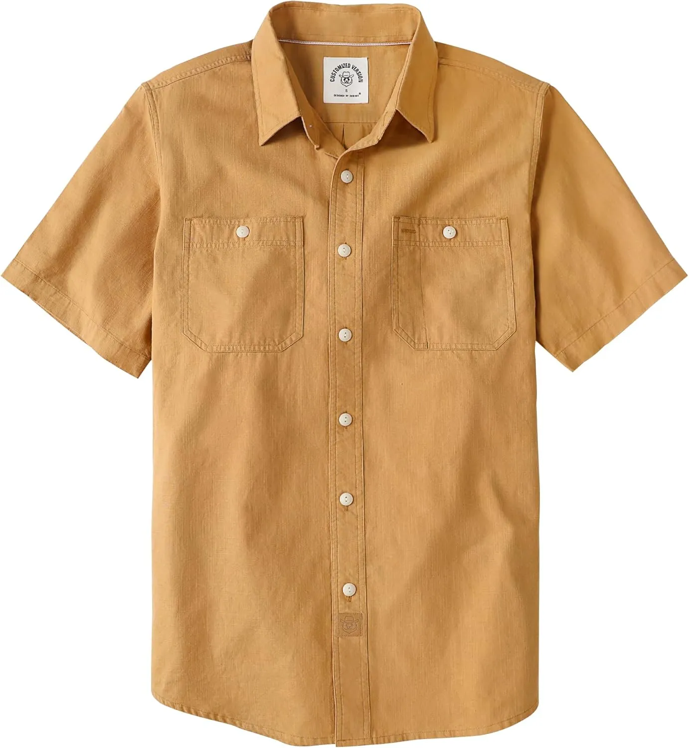 Dubinik Mens Short Sleeve Button Down Casual Cotton Regular Fit Lightweight Pocket Chambray Mens Button Down Short Sleeve