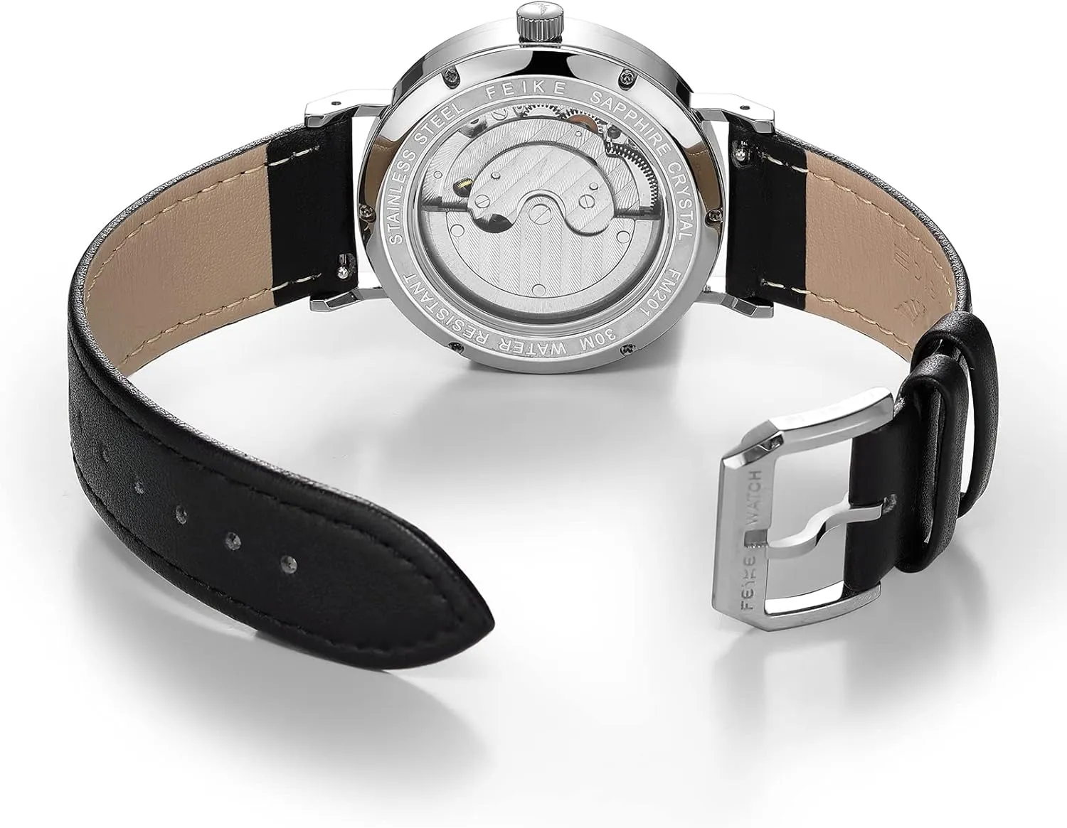 FEICE Mens Watches Bauhaus Design Automatic Watch Waterproof Sapphire Crystal Analog Mechanical Watches for Men Women Unisex -FM201