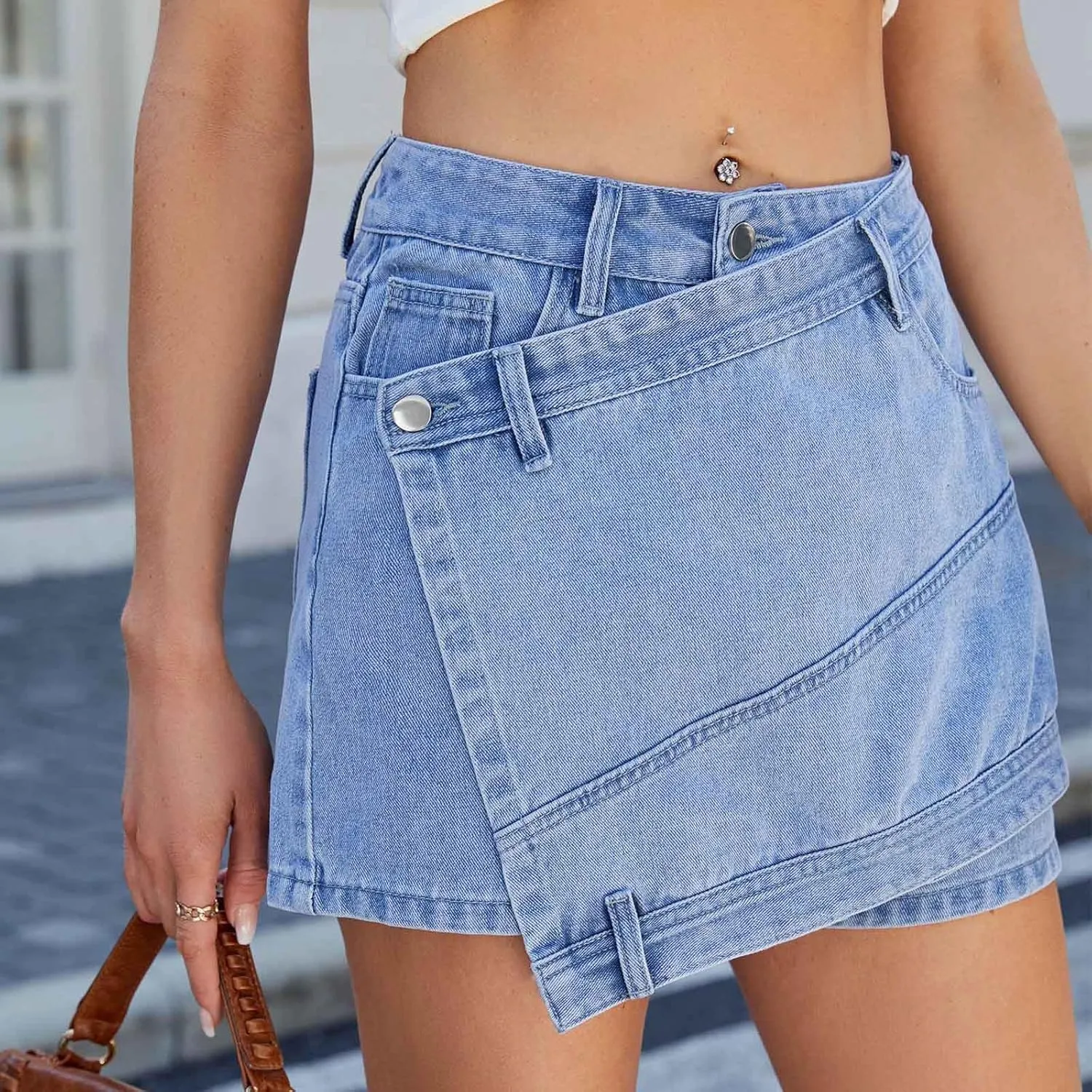 for Women Denim Mini Little Western A Line Plain Skirt Women 2025 Fashion
