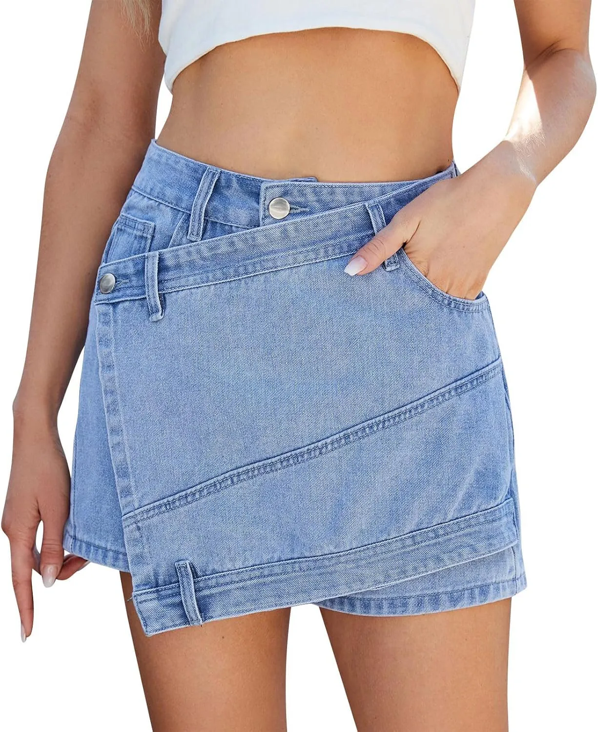 for Women Denim Mini Little Western A Line Plain Skirt Women 2025 Fashion