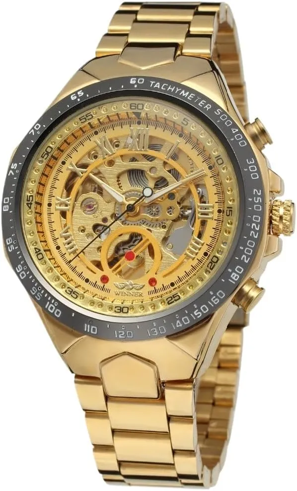 FORSINING Winner Mechanical Sport Design Bezel Fashion Watch Mens Watches Luxury Montre Homme Clock Men Automatic Skeleton Watch