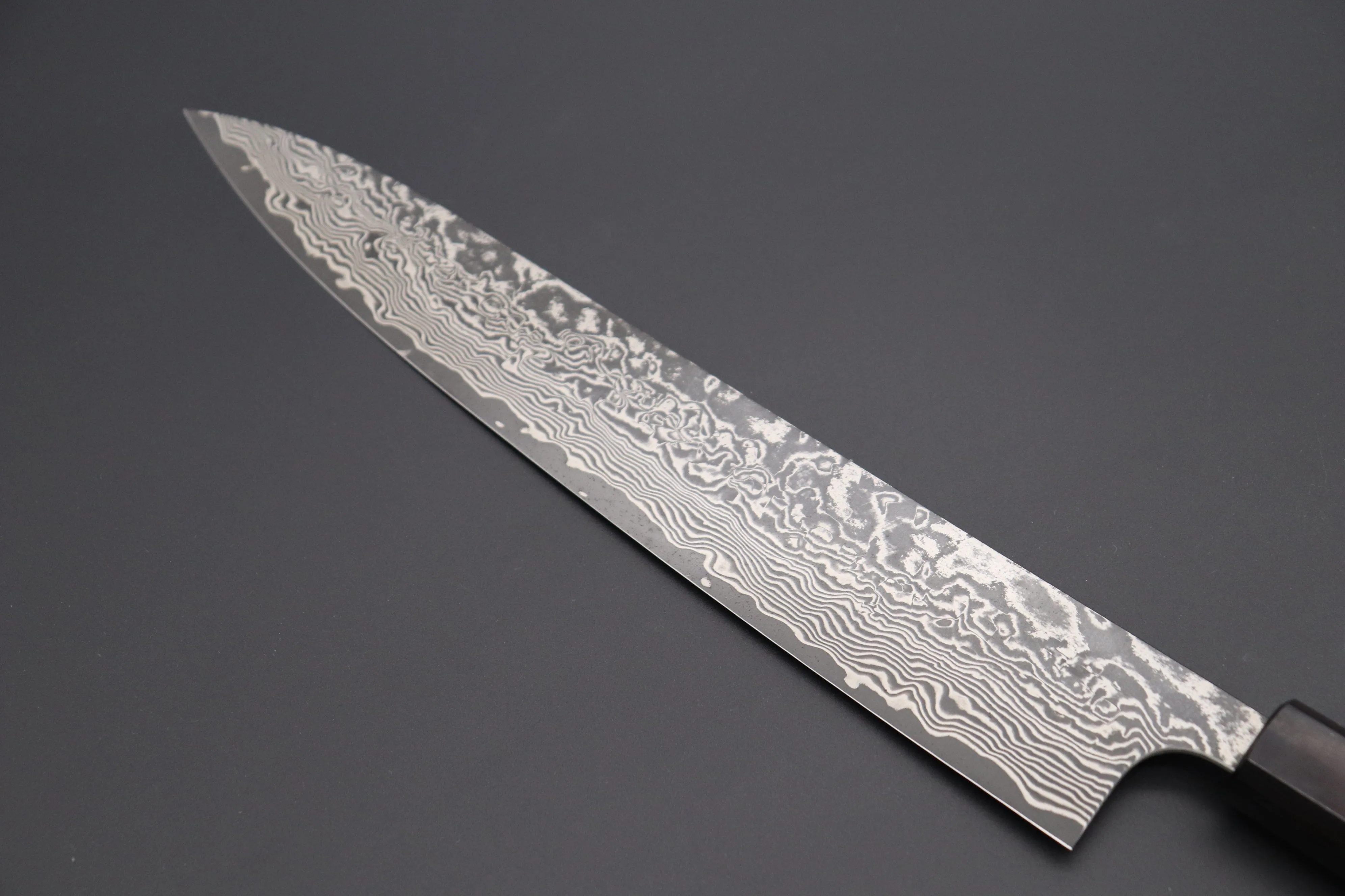Fu-Rin-Ka-Zan R-2 Damascus Wa Series FRN-8 Wa Sujihiki 270mm (10.6 inch, Octagon Shaped Red-Sandalwood Handle)