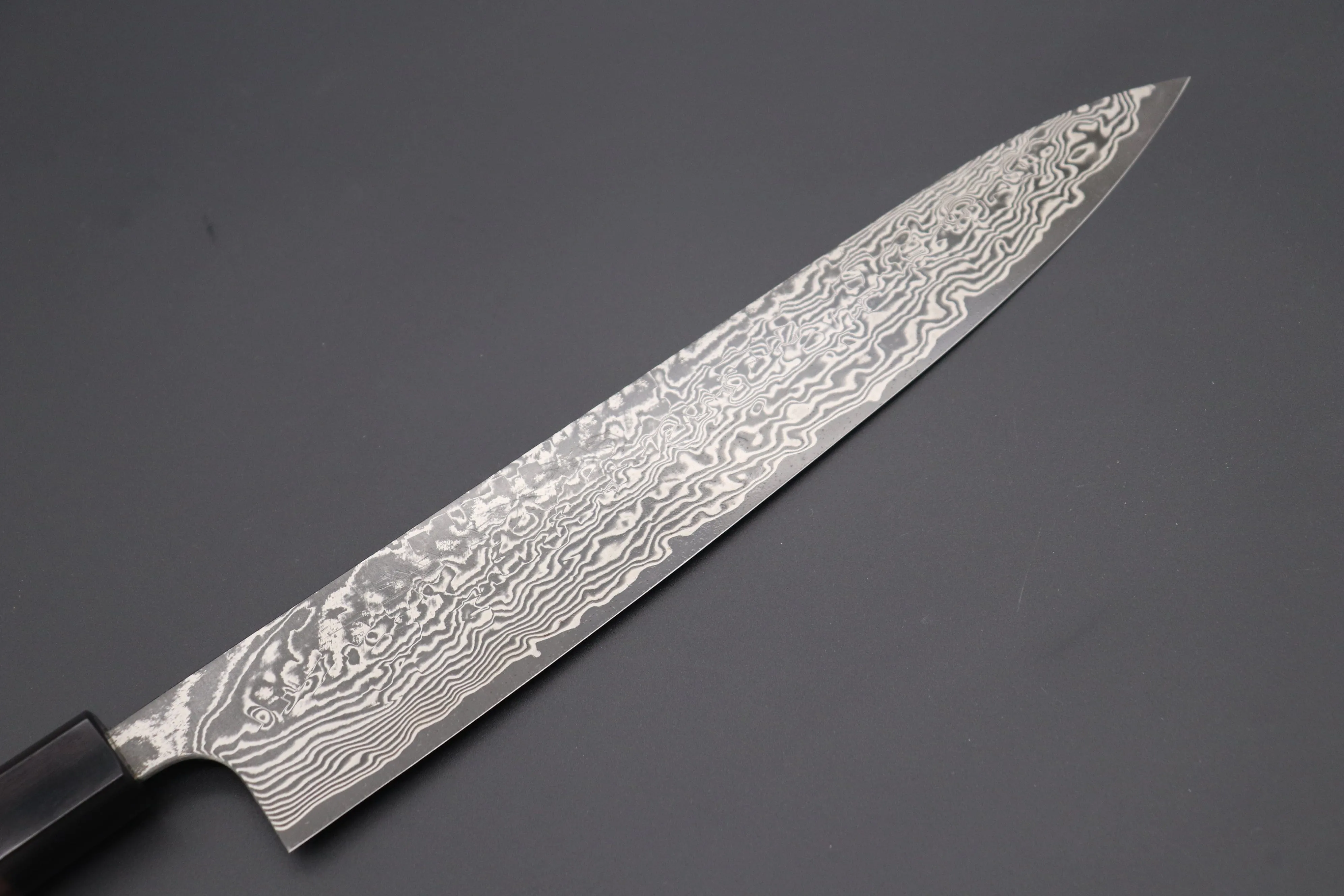 Fu-Rin-Ka-Zan R-2 Damascus Wa Series FRN-8 Wa Sujihiki 270mm (10.6 inch, Octagon Shaped Red-Sandalwood Handle)
